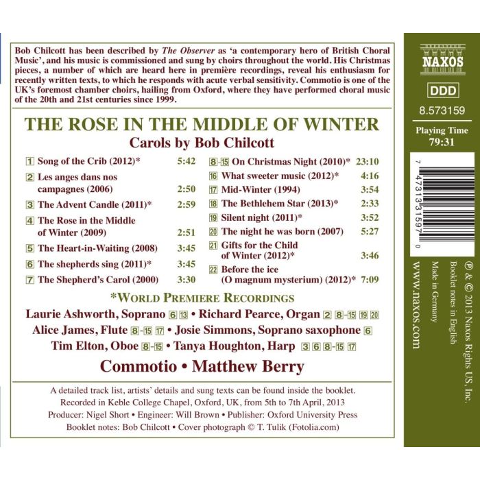 The Rose in the Middle of Winter - Carols by Bob Chilcott - slide-1