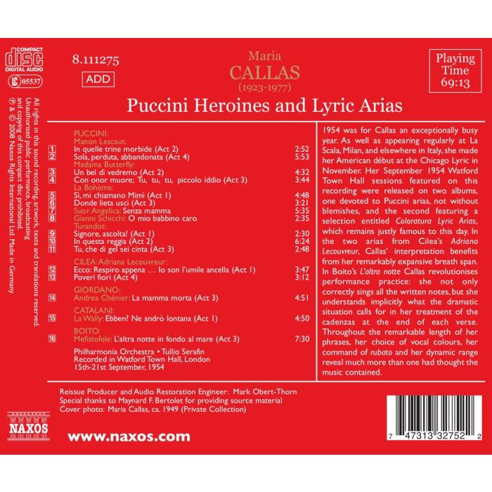 Maria Callas - Puccini Heroines & Lyric Arias - slide-1