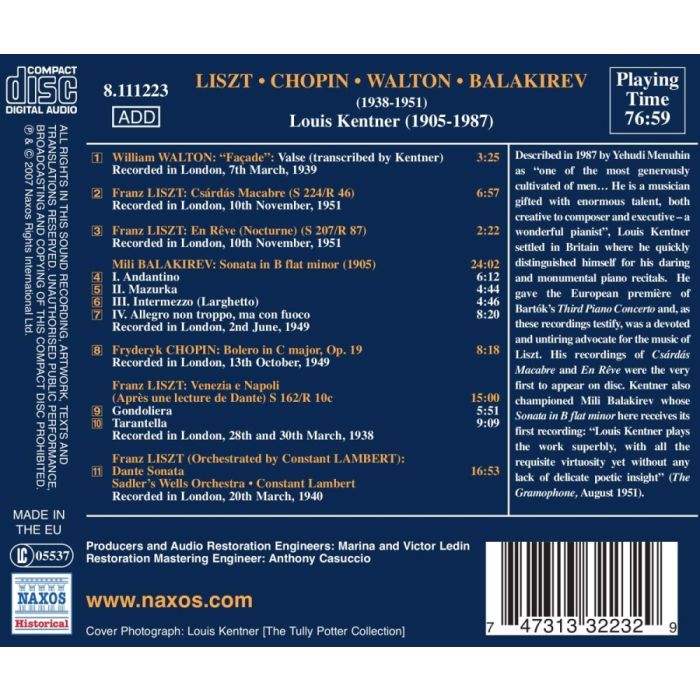 BALAKIREV: Piano Sonata / LISZT: Apres une lecture du Dante - slide-1