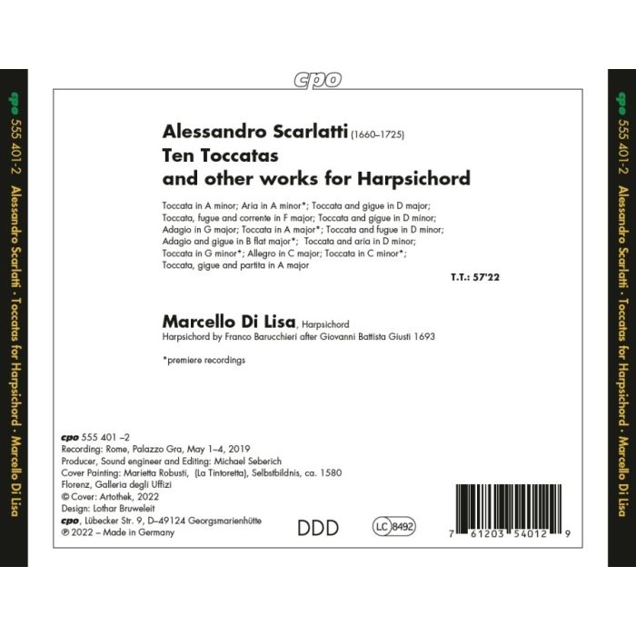 Scarlatti: 10 Toccatas and other works for Harpsichord - slide-1