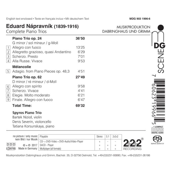 Napravnik: Complete Piano Trios - slide-1