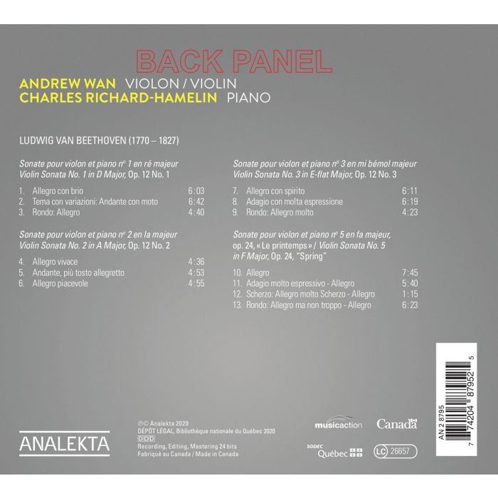 BEETHOVEN: Violin Sonatas 1-3, 5 - slide-1