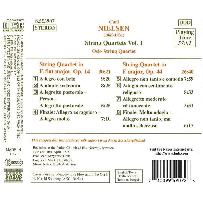 NIELSEN: String Quartets vol. 1 - slide-1