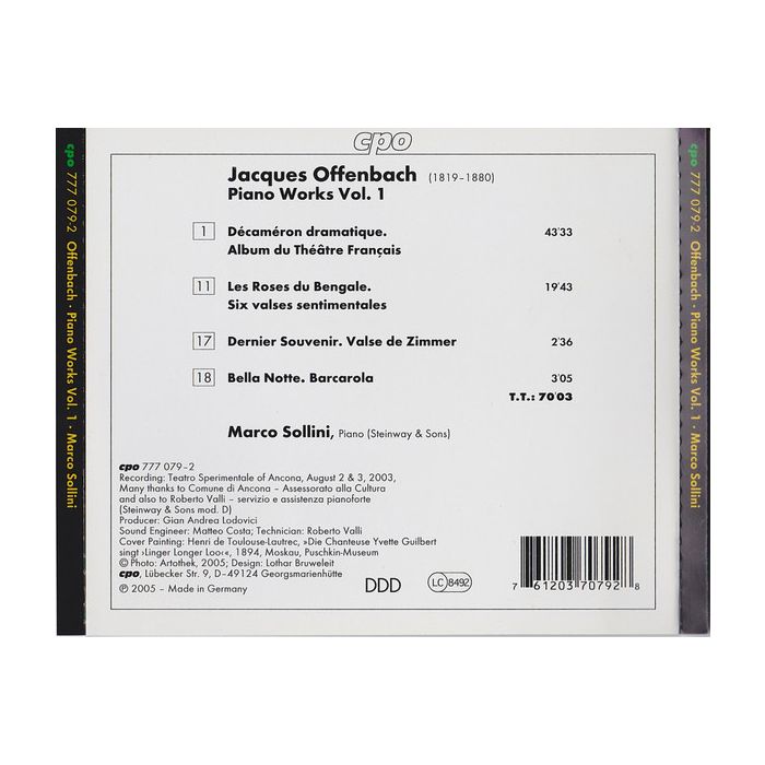 OFFENBACH: Piano Works Vol. 1 - slide-1