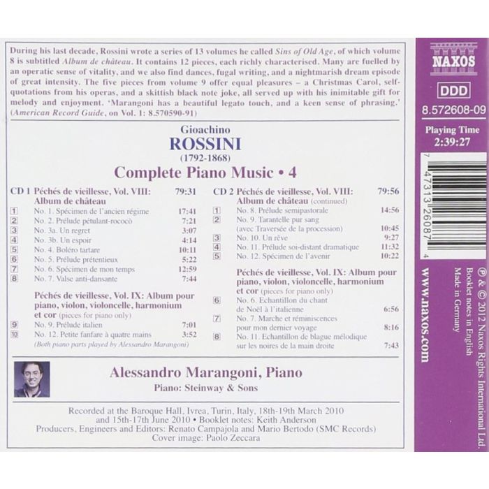 Rossini: Complete Piano Music Vol. 4 - Péchés de vieillesse - slide-1