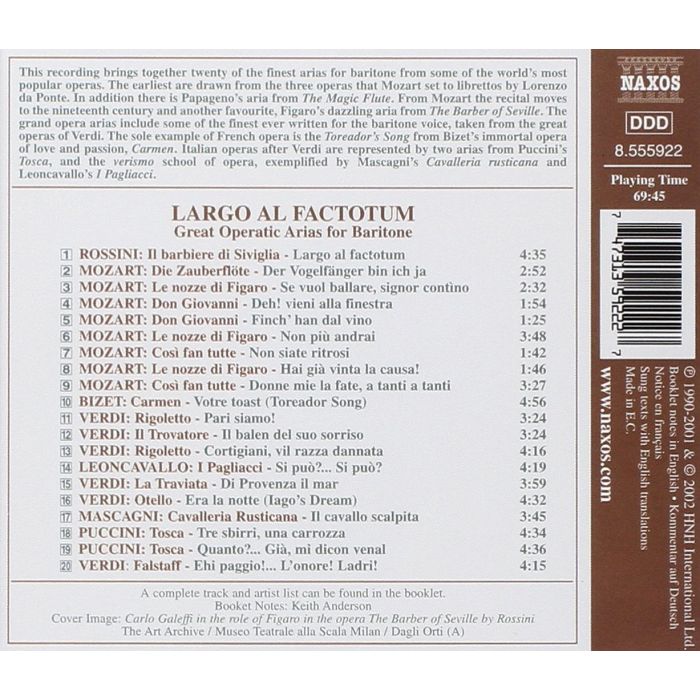 LARGO AL FACTORUM - FAMOUS BARITONE ARIA - slide-1