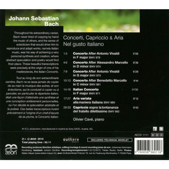 Bach: Concerti, Capriccio & Aria (nel gusto italiano) - slide-1
