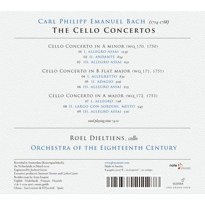 CPE Bach: Cello Concertos - slide-1