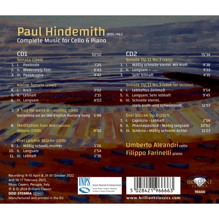 Hindemith: Complete Music for Cello and Piano - slide-1