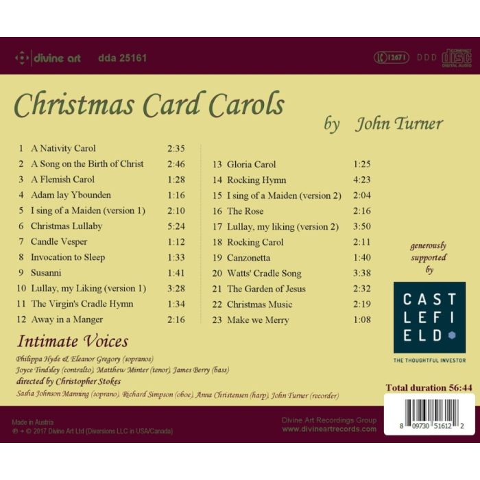 Turner: Christmas Card Carols - slide-1