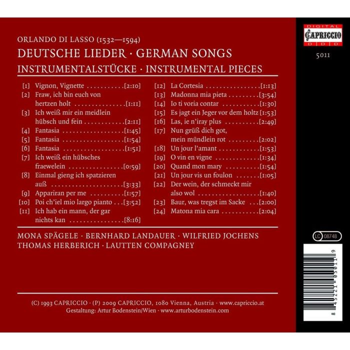 Lasso: German Songs and Instrumental Pieces - slide-1