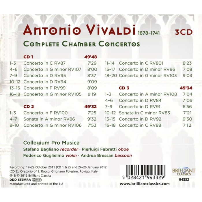 Vivaldi: Complete Chamber Concertos - slide-1