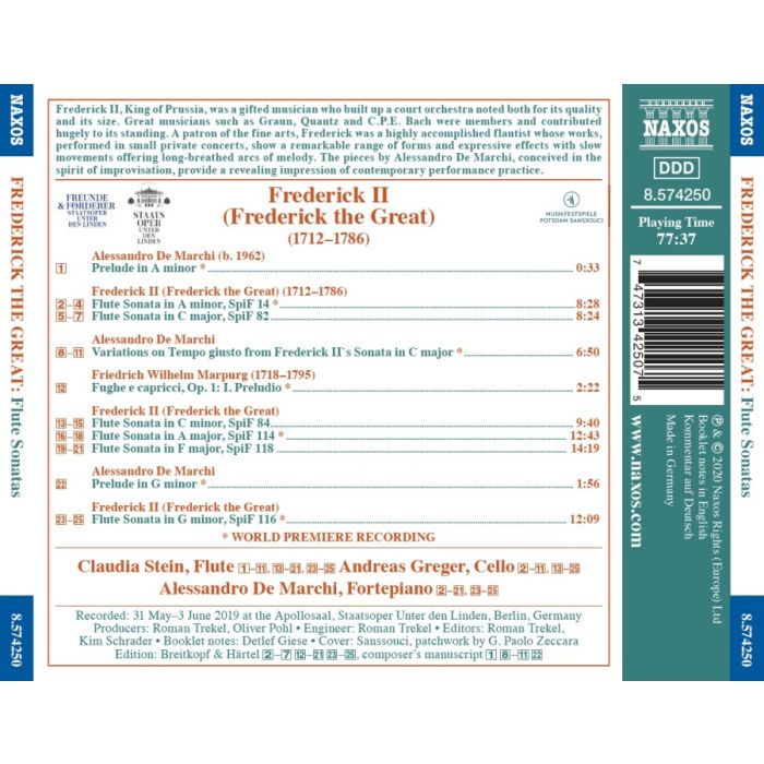 Frederick II: Flute Sonatas - slide-1