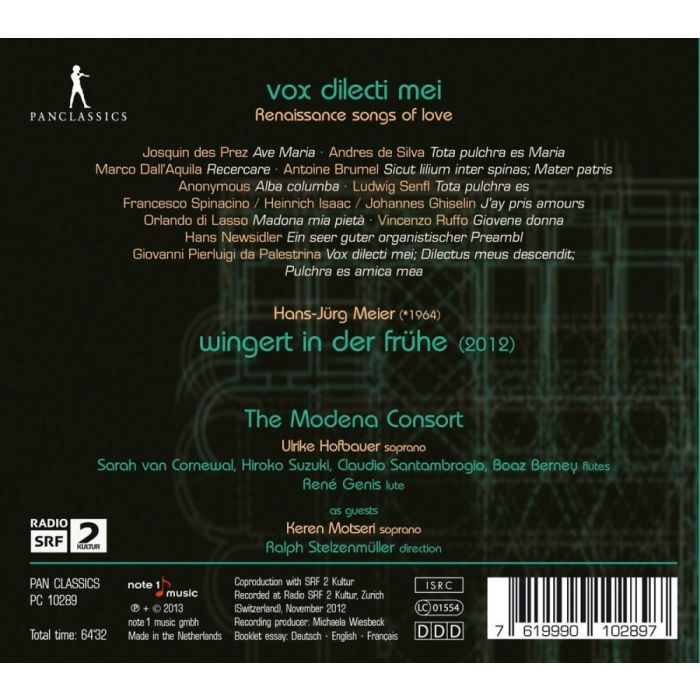 Vox dilecti mei – Renaissance songs of love - slide-1