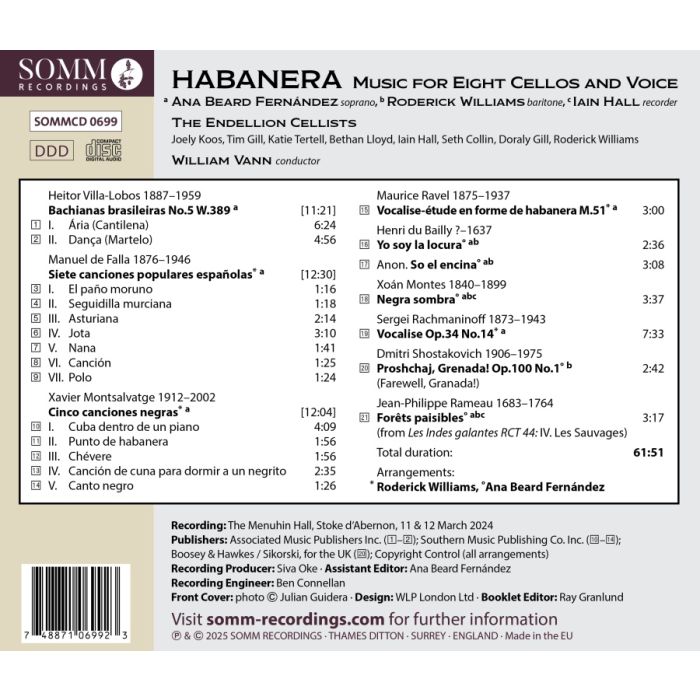 Habanera - Music for 8 Cellos and Voice - slide-2
