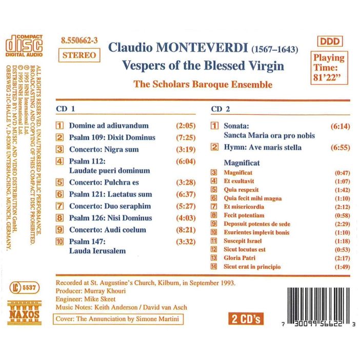 MONTEVERDI: Vespers of the Bles - slide-1