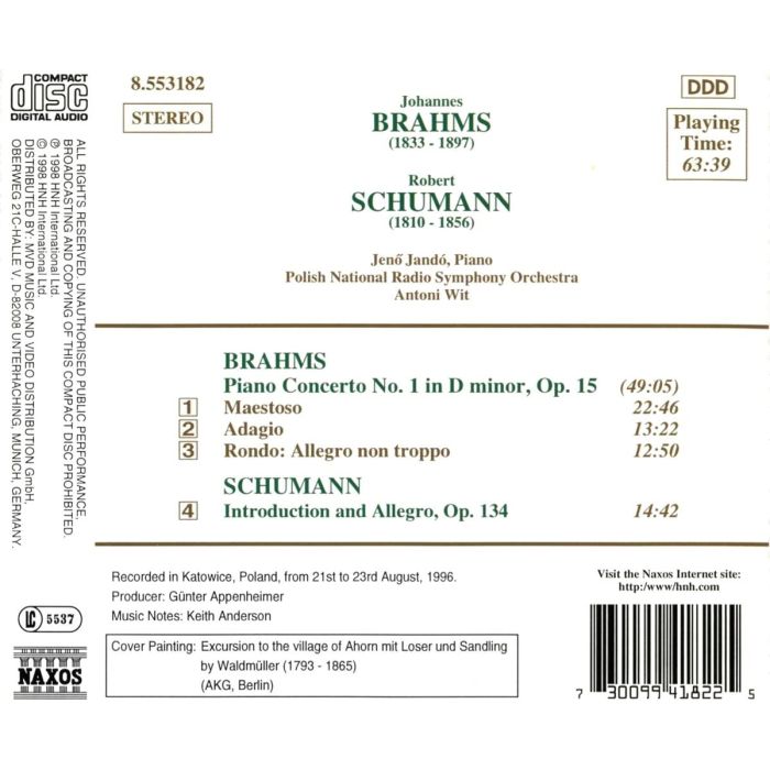 Brahms: Piano Concerto  1/ Schumann: Introduction & Allegro - slide-1