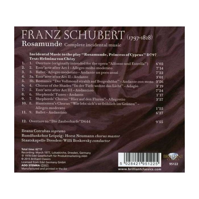 Schubert: Rosamunde Complete Incidental Music - slide-1