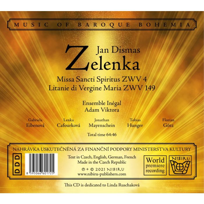 Zelenka: Missa Sancti Spiritus; Litanie di Vergine Maria - slide-1