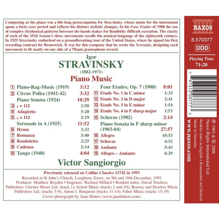 STRAVINSKY: Complete Original Solo Piano Music - slide-1