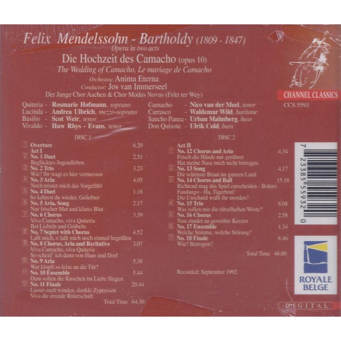 Mendelssohn: The Wedding of Camacho - Opera in two acts - slide-1
