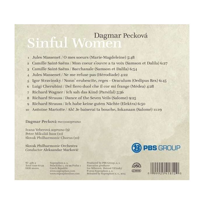 Sinful Women – Strauss, Wagner, Massenet, Saint-Säens, Cherubini, Stravinsky … - slide-1