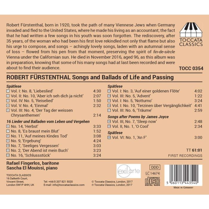 Fürstenthal: Songs and Ballads - slide-1