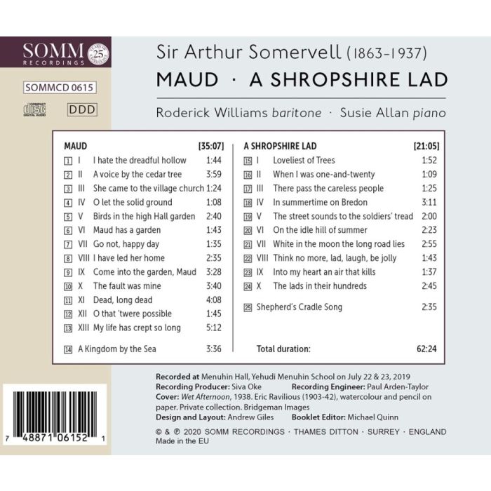 Somervell: A Shropshire Lad; Maud - slide-1