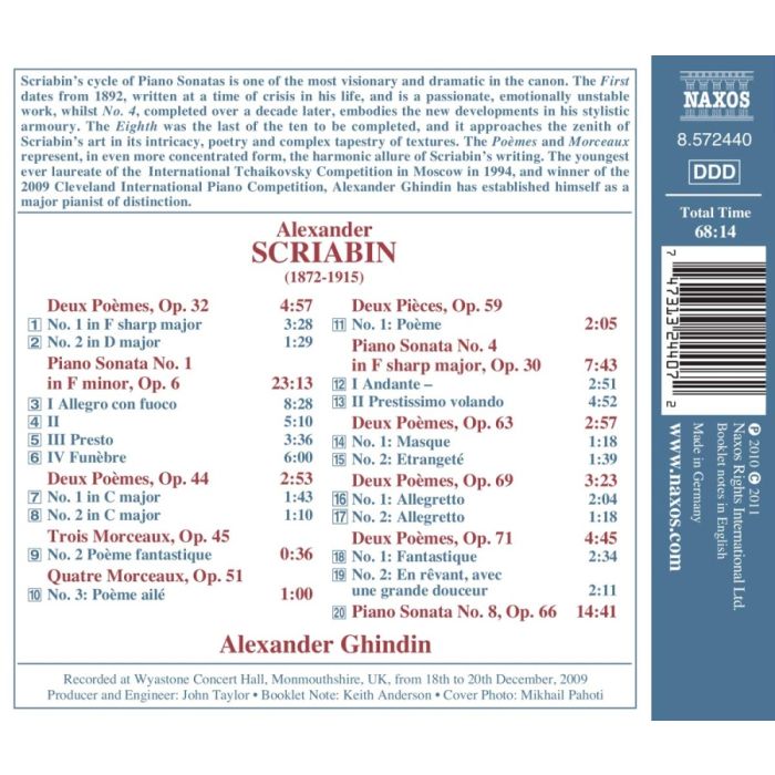 Scriabin: Piano Sonatas Nos. 1, 4 & 8, Poemes - slide-1