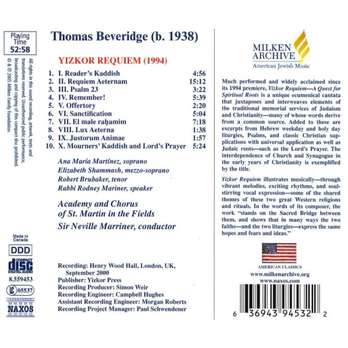 Beveridge: Yizkor Requiem - slide-1