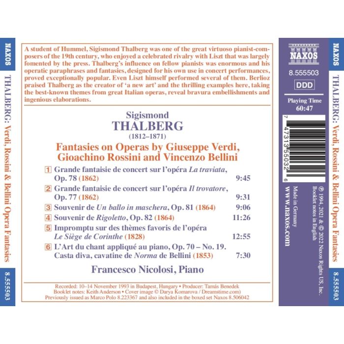 Thalberg: Fantasies on Operas by Verdi, Rossini and Bellini - slide-1