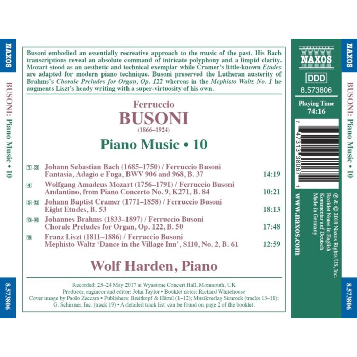 Busoni: Piano Music Vol. 10 - slide-1
