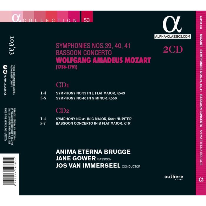 Mozart: Symphonies nos. 39 - 41 and bassoon concerto - slide-1