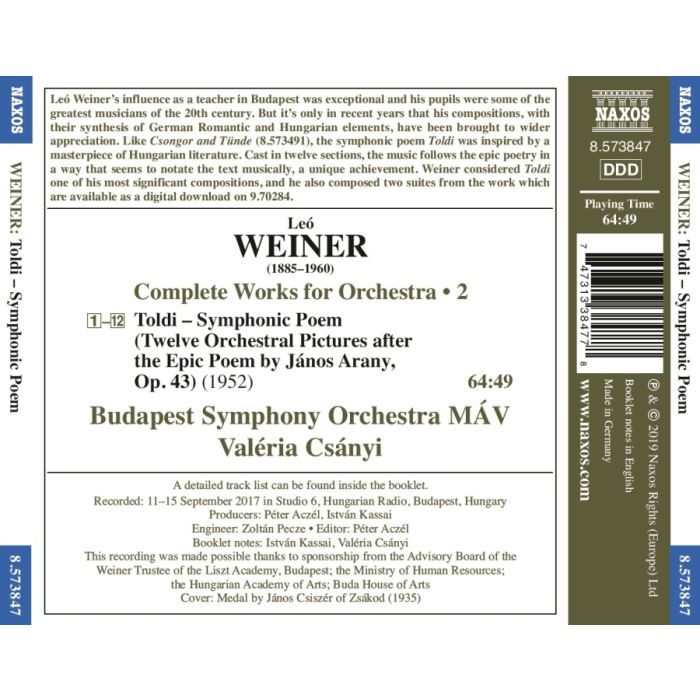 Weiner: Toldi - Symphonic Poem - slide-1