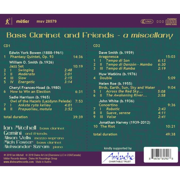 Bass Clarinet and Friends - A Miscellany - slide-1