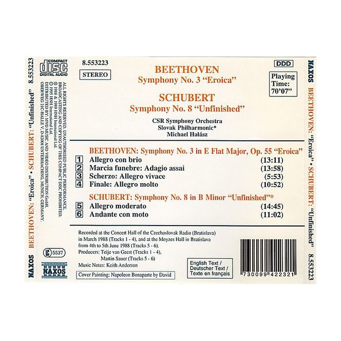 BEETHOVEN / SCHUBERT: Symphonies - slide-1