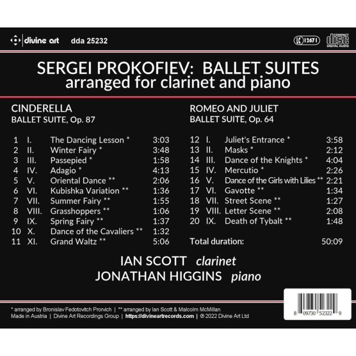 Prokofiev: Ballet Suites for Clarinet & Piano - slide-1