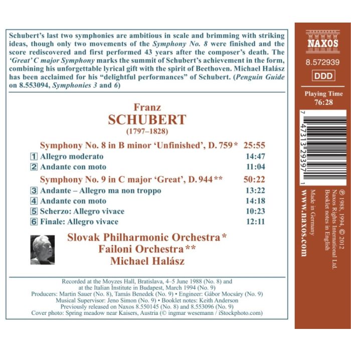 Schubert: Symphonies Nos. 8 