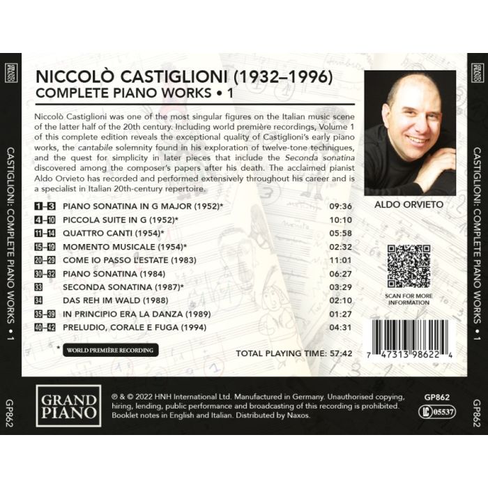Castiglioni: Piano Works Vol. 1 - slide-1