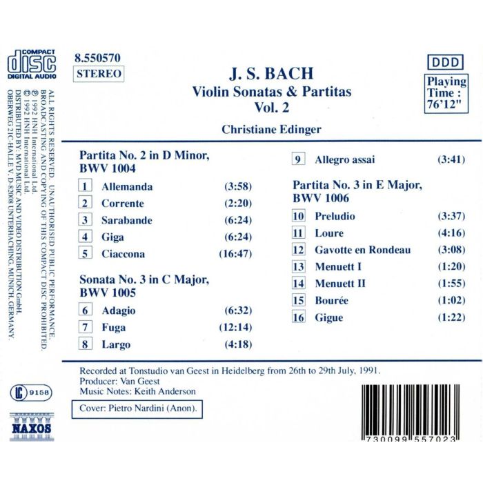 BACH: Violin Sonatas & Partitas 2 - slide-1
