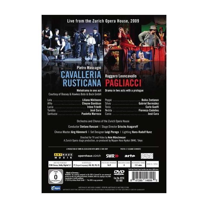 Mascagni: Cavalleria Rusticana, Leoncavallo: Pagliacci  - slide-1