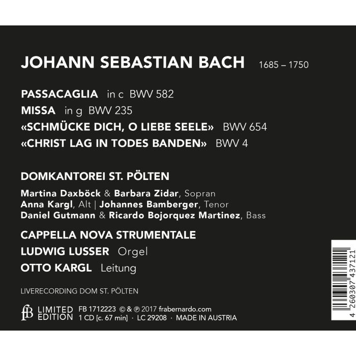 Bach: Passacaglia; Missa; Cantatas - slide-1