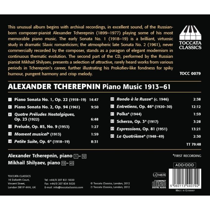 Tcherepnin: Piano Music 1913-61 - slide-1