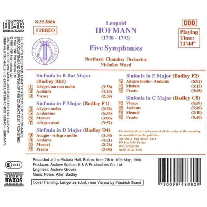 HOFMANN: Five Symphonies - slide-1