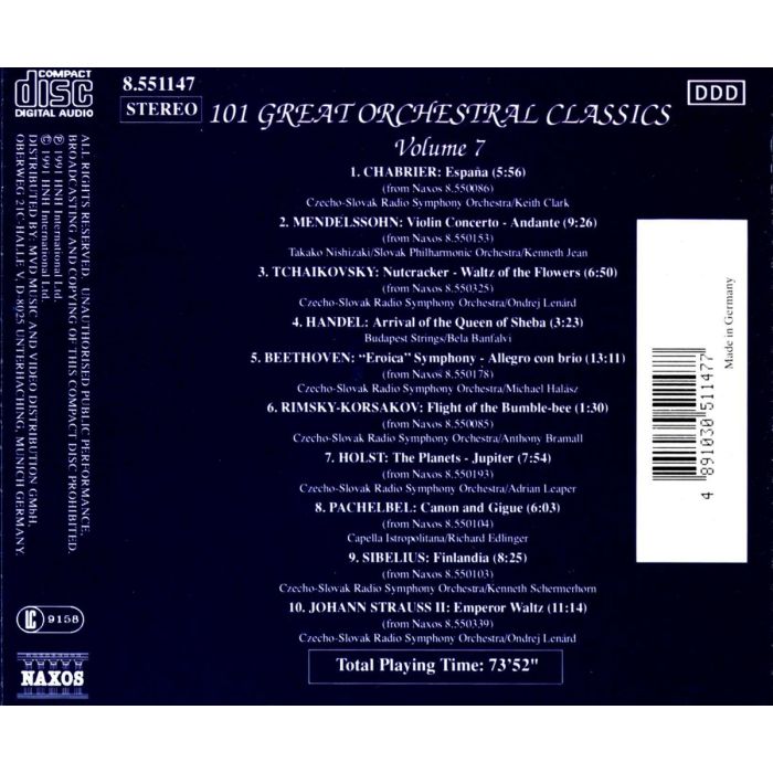 101 GREAT ORCHESTRAL CLASSICS vol. 7 - slide-1