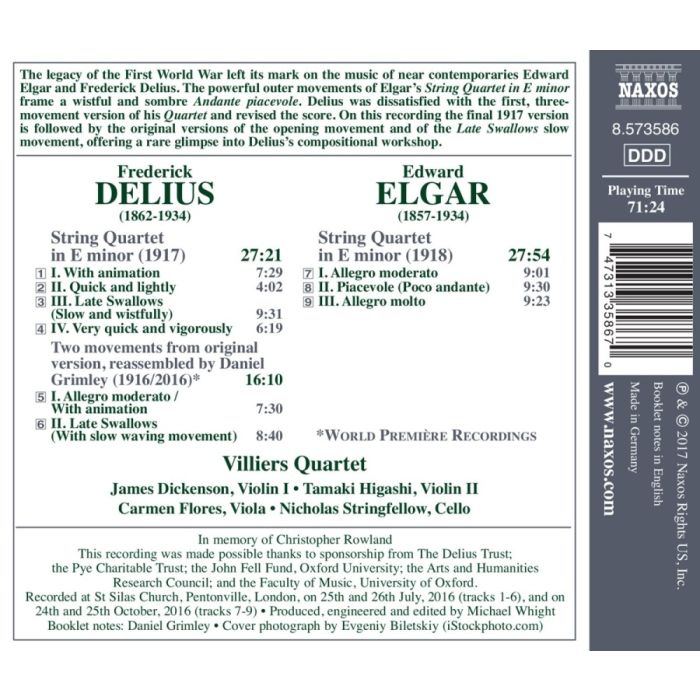 Elgar & Delius: String Quartets - slide-1