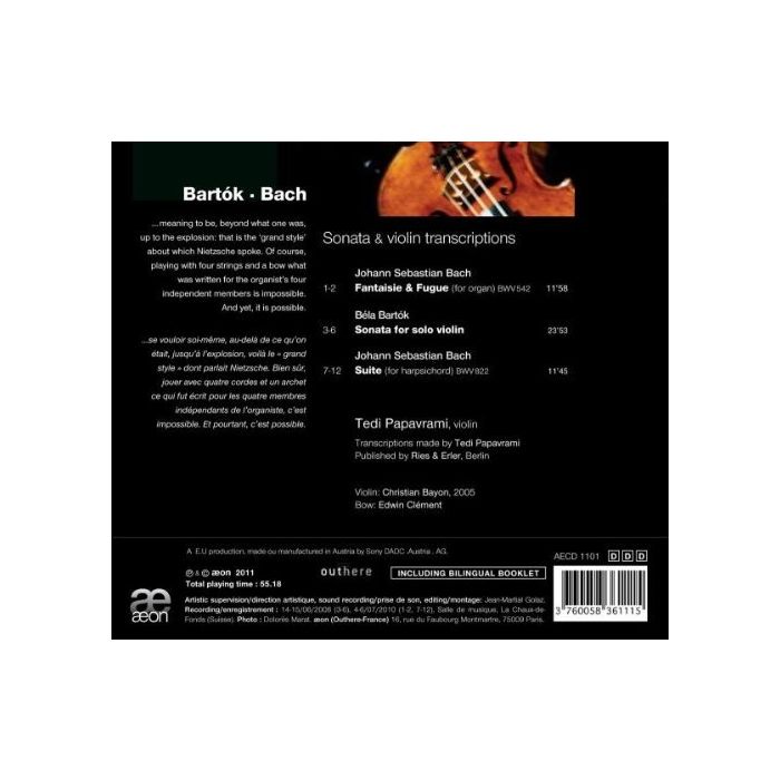 Bartk & Bach: Sonata for solo violin, Fantaisie & Fugue, Suite - slide-1