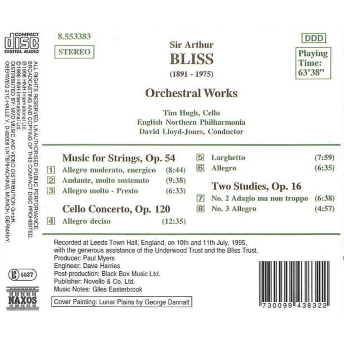 BLISS: Cello Concerto, ... - slide-1