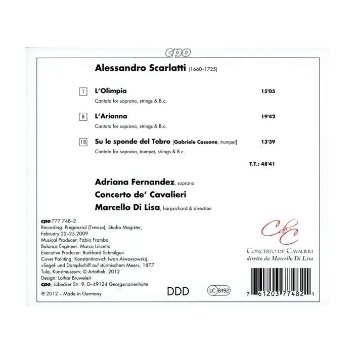 Scarlatti: Cantatas / Adriana Fernandez - slide-1