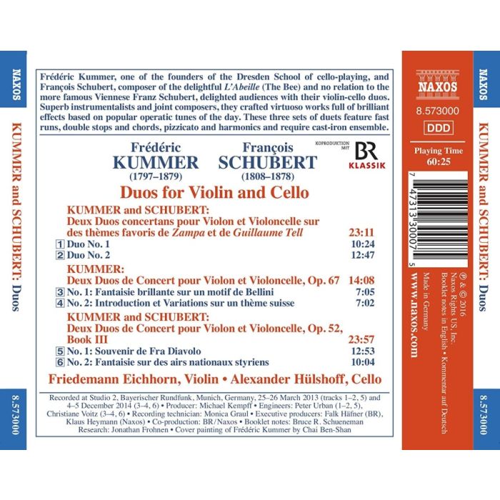 Kummer & Schubert: Duos for Violin and Cello - slide-1
